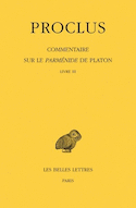 Commentaire sur Parménide de Platon t. III, livre 3